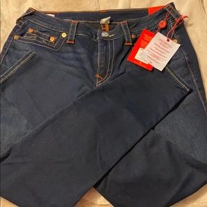 New! True Religion Jennie Curvy Mid-Rise Jeans